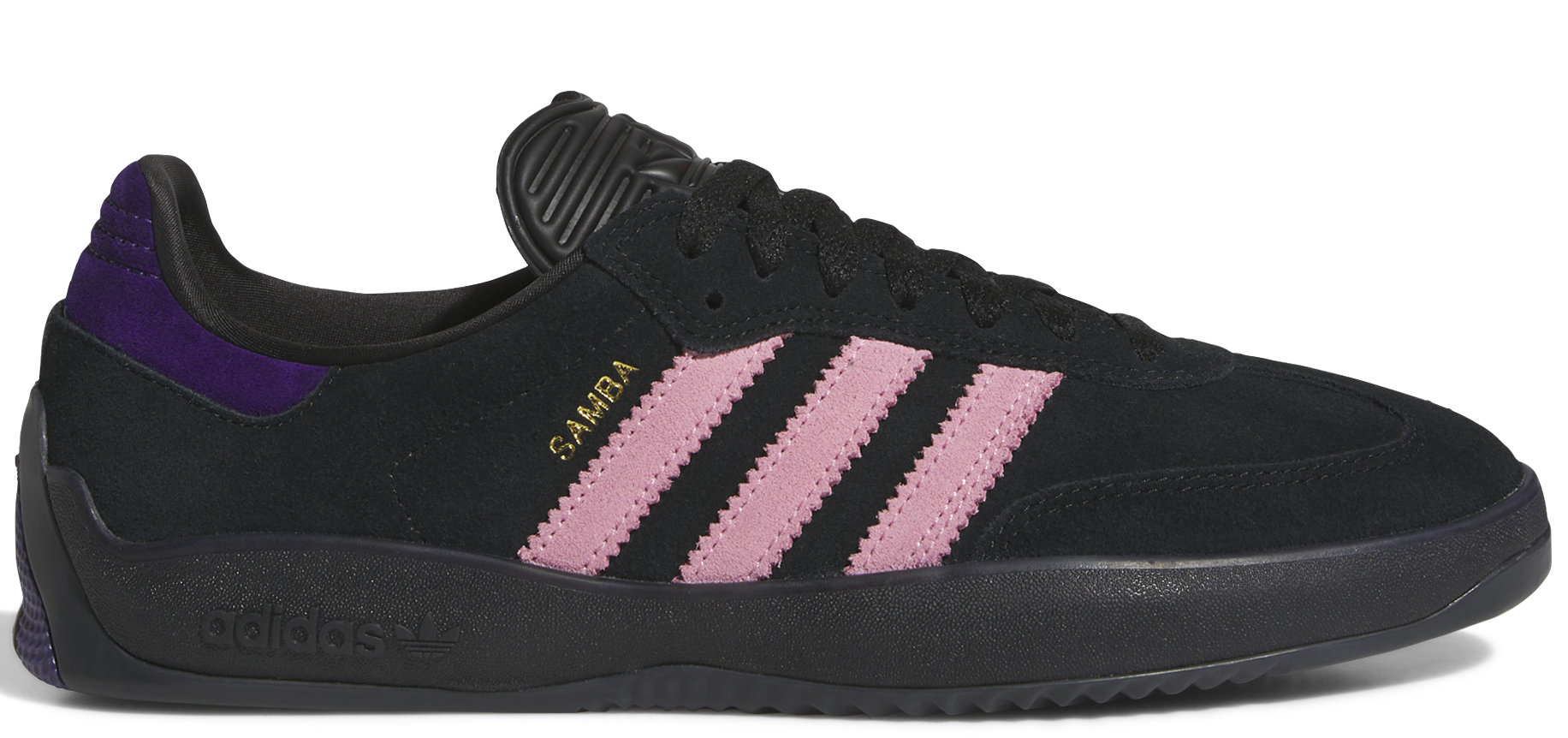 Adidas - Samba ADV Shoes | Black White Gum – Plusskateshop.com