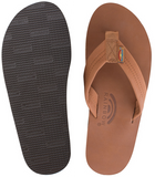 Rainbow - Men's Double Layer Leather Sandals | Classic Tan