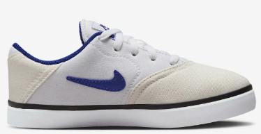 Nike SB Kids Check Canvas PS Shoes White Royal Plusskateshop