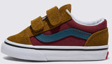 Vans - Toddler Old Skool V Shoes | Brown Red