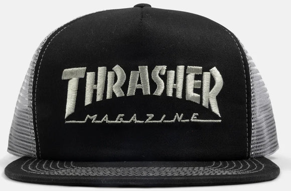 Thrasher - Mag Logo Trucker Hat | Black Grey
