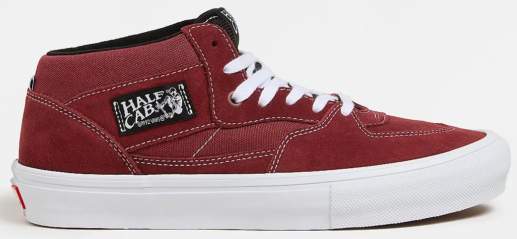 靴 DEADSTOCK VANS HALF CAB BURGUNDY 10.5 Vans - Skate Half Cab Shoes | Burgundy White – Plusskateshop.com