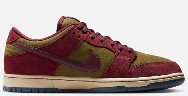 Nike sb バーガンディ　スケシュー Nike SB - Dunk Low Pro Shoes | Dark Team Red – Plusskateshop.com