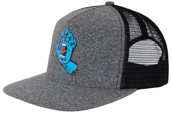 Santa Cruz - Screaming Hand Trucker Hat | Mid Heather Grey Black