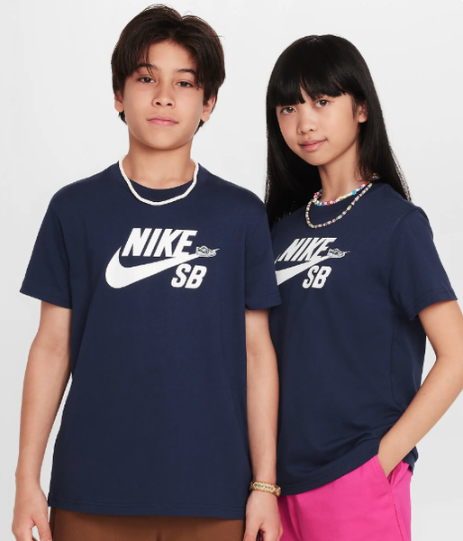 Nike SB - SB Icon Kids Tee | Midnight Navy – Plusskateshop.com