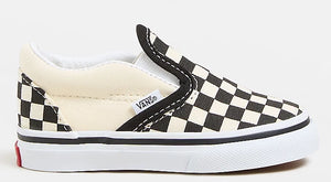 Vans - Toddler Slip-On Shoes | Black White (Checkerboard)