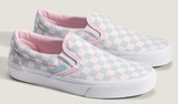 Vans - Classic Slip-On Shoes | Pastel Pink Pop (Checkerboard)