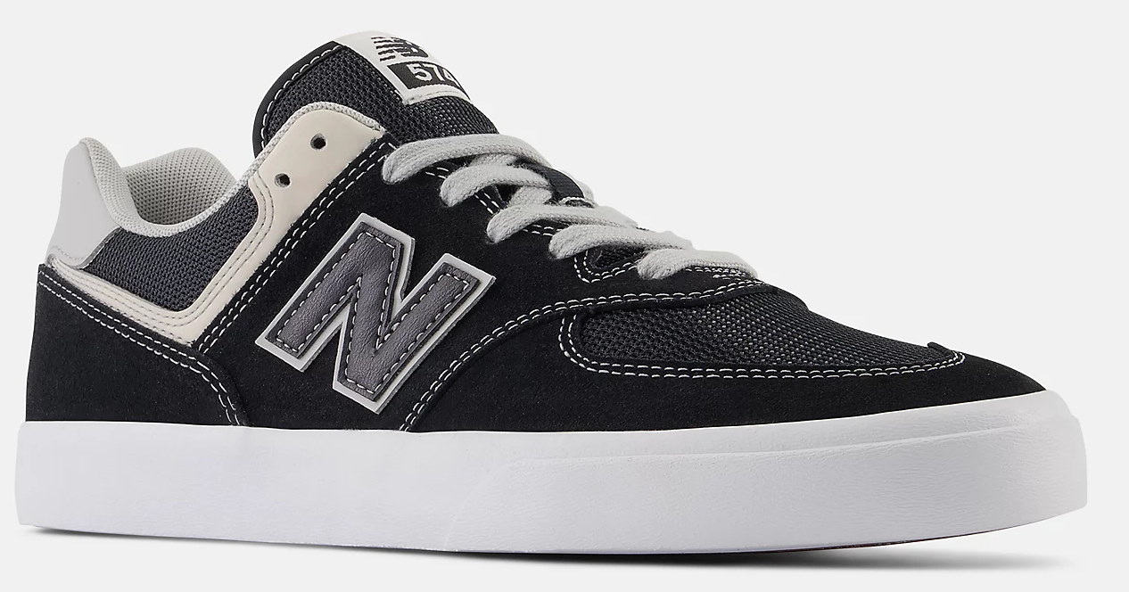 New Balance Numeric 574 Vulc Shoes Black Grey Plusskateshop