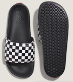 Vans - La Costa Slides | White Black Checkerboard