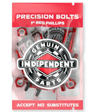 Independent - 1" Phillips Mounting Hardware + Tool | Red & Black