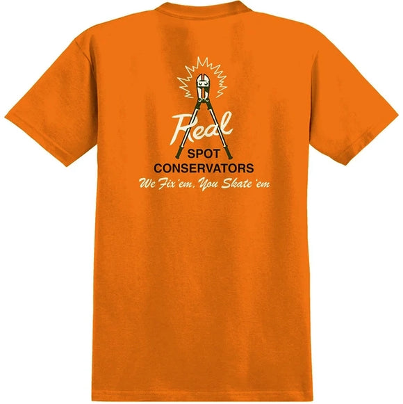 Real - Spot Conservators Tee | Orange