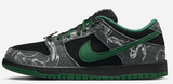 Nike SB - Dunk Low Pro QS Shoes | Black Green (There Skateboards)