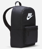 Black Nike backpack on a white background