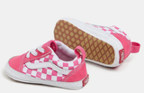 Vans - Infant Old Skool Crib Shoes | Honeysuckle Pink (Checkerboard)