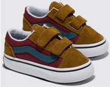 Vans - Toddler Old Skool V Shoes | Brown Red