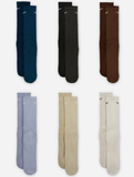 Nike SB - Everyday Plus Crew 6-Pack Socks | Navy Multi