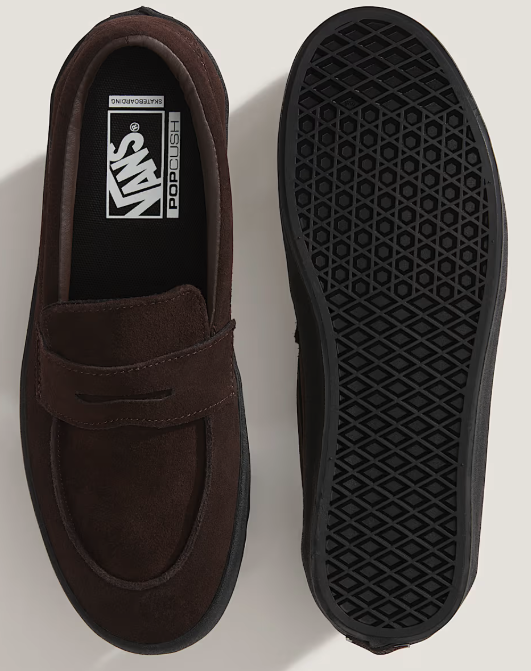 Vans - Skate Loafer Shoes | Brown Black (Suede) – Plusskateshop.com Vans - Skate Loafer Shoes | Brown Black (Suede) – Plusskateshop.com