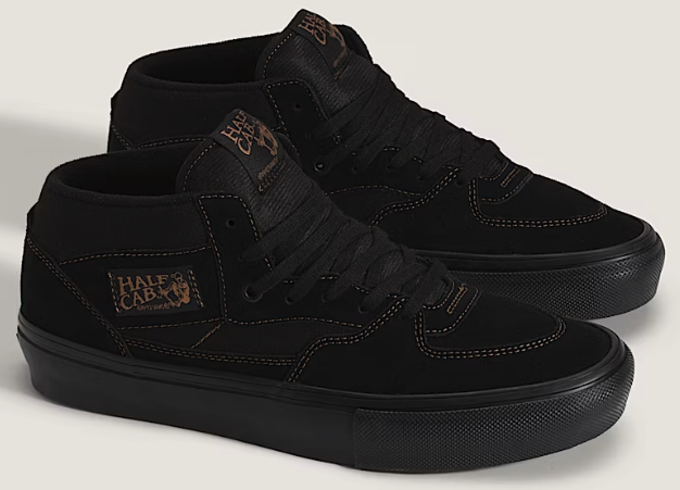 Vans - Skate Half Cab Shoes | Black Black Brown – Plusskateshop.com