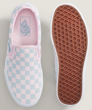 Vans - Classic Slip-On Shoes | Pastel Pink Pop (Checkerboard)
