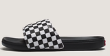 Vans - La Costa Slides | White Black Checkerboard