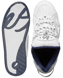 éS - Muska Shoes | White Navy