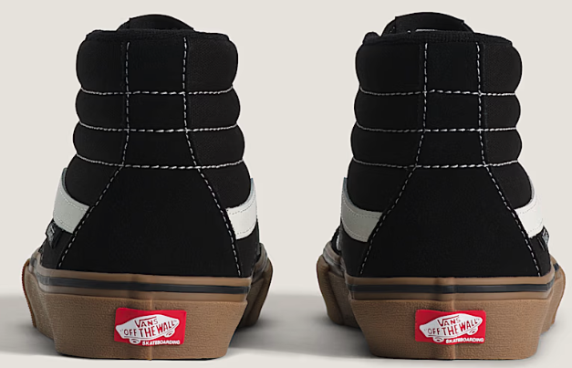 Vans - Skate Sk8-Hi Shoes | Black Gum – Plusskateshop.com display picture 3