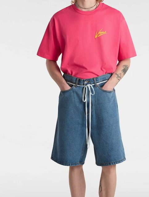 Vans - Check-5 Baggy Denim Shorts | Stonewash Blue – Plusskateshop.com