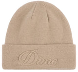Dime - Cursive Fold Beanie | Tan
