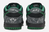 Nike SB - Dunk Low Pro QS Shoes | Black Green (There Skateboards)