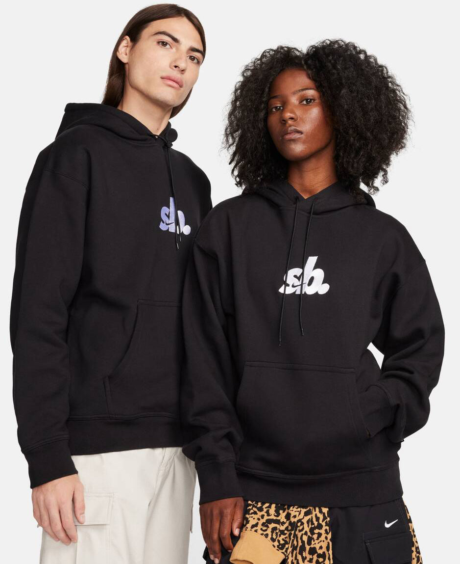 Nike SB Embroidered SB Hoodie Black Plusskateshop