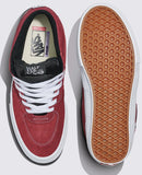 Vans - Skate Half Cab Shoes | Burgundy White