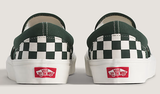 Vans - Classic Slip-On Shoes | Oil Green (Checkerboard)