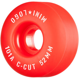Mini Logo - C-Cut 52mm 101a Wheels | Red