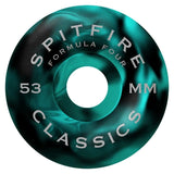 Spitfire - F4 Floral Classics 53mm 99d Wheels | Teal Black Swirl