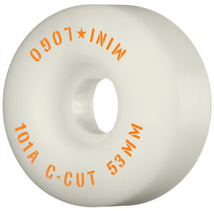 Mini Logo - C-Cut 53mm 101a Wheels | White