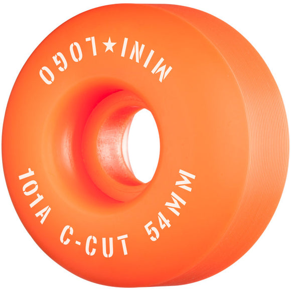 Mini Logo - C-Cut 54mm 101a Wheels | Orange