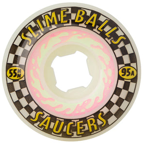 Slime Balls - Saucers 55mm 95a Wheels | White
