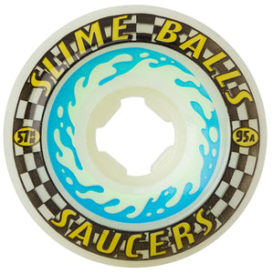 Slime Balls - Saucers 57mm 95a Wheels | White