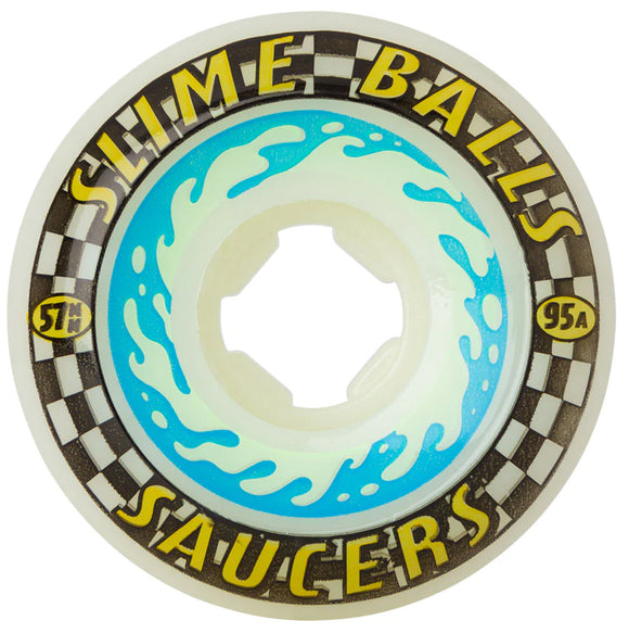 Slime Balls - Saucers 57mm 95a Wheels | White