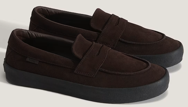 Vans - Skate Loafer Shoes | Brown Black (Suede) – Plusskateshop.com