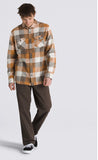 Vans - Box Flannel L/S Flannel Shirt | Bungee Cord Brown