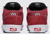 Vans - Skate Half Cab Shoes | Burgundy White