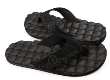 Volcom - Recliner Sandals | Black Destructo
