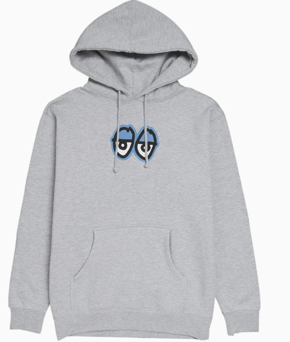 Krooked - Large Eyes Hoodie | Heather Grey