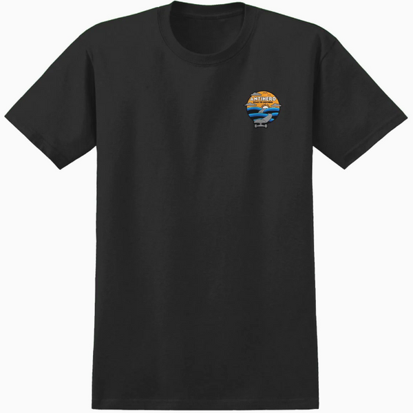 Antihero - Road To Nowhere Tee | Black – Plusskateshop.com