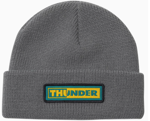 Thunder - Bolts Patch Beanie | Grey