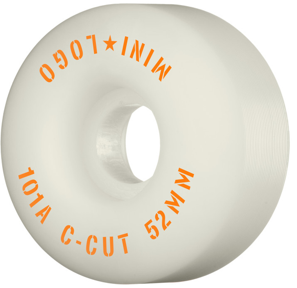 Mini Logo - C-Cut 52mm 101a Wheels | White