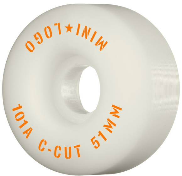 Mini Logo - C-Cut 51mm 101a Wheels | White