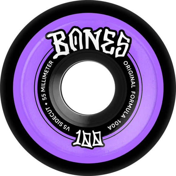 Bones - 100s V5 55mm 100a Wheels | Black