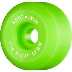 Mini Logo - A-Cut 52mm 95a Hybrid Wheels | Green